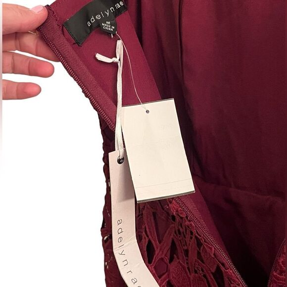 Adelyn Rae Women’s Jenny Lace Fit And Flare Dress, Size M, NWT - Picture 6 of 11